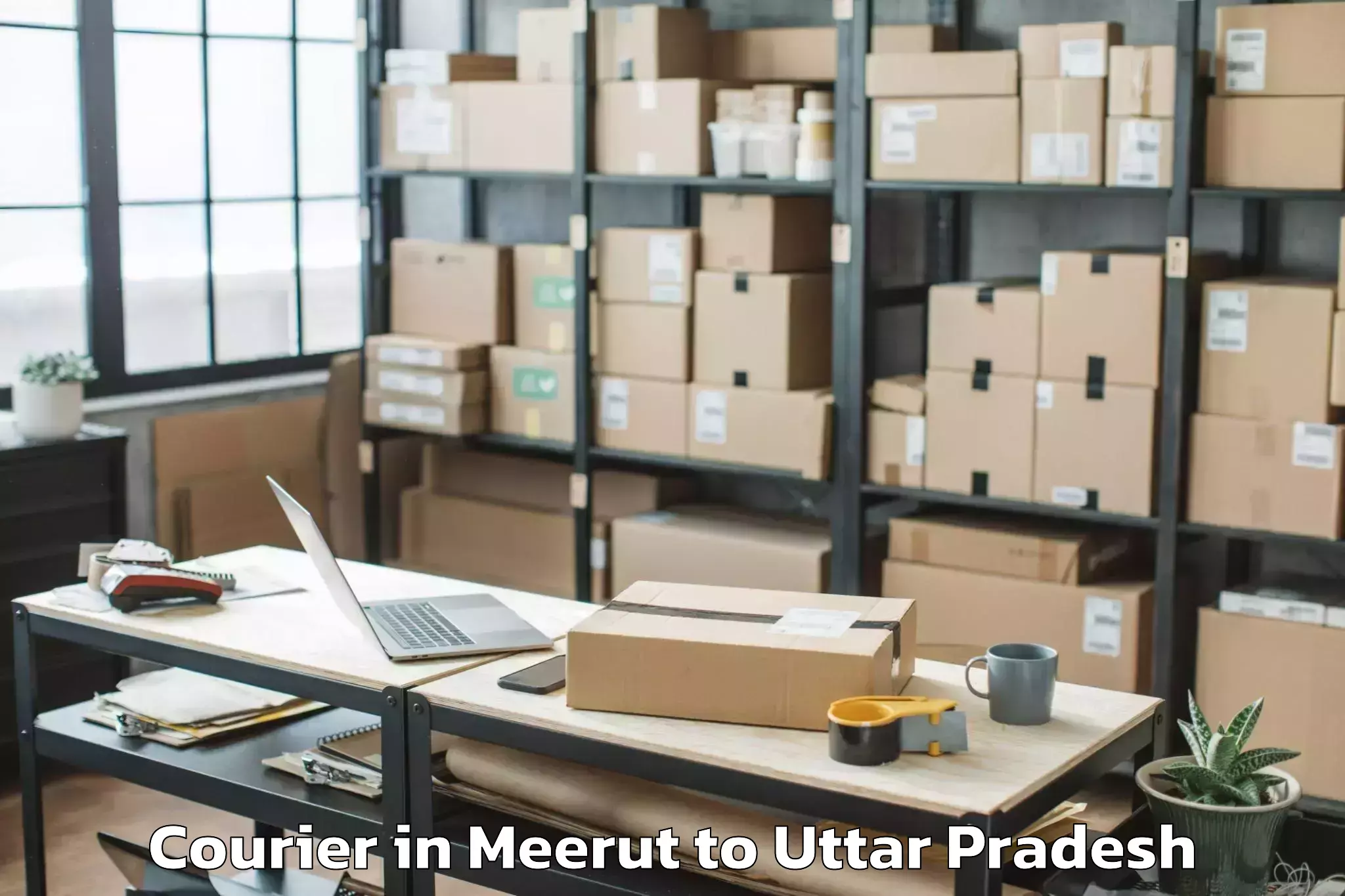 Quality Meerut to Chillupar Courier